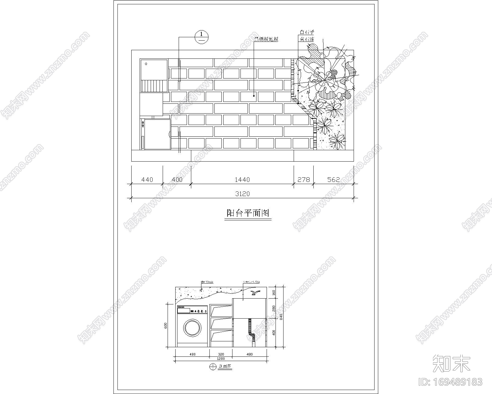 室内景观cad施工图下载【ID:169489183】