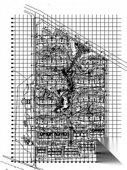 某居住区景观工程设计施工图cad施工图下载【ID:161096181】
