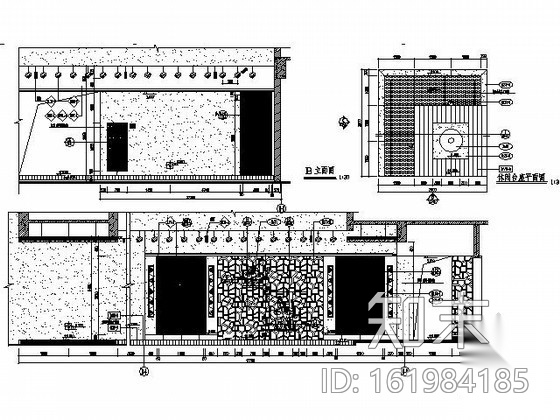 酒店露天休息区施工图cad施工图下载【ID:161984185】