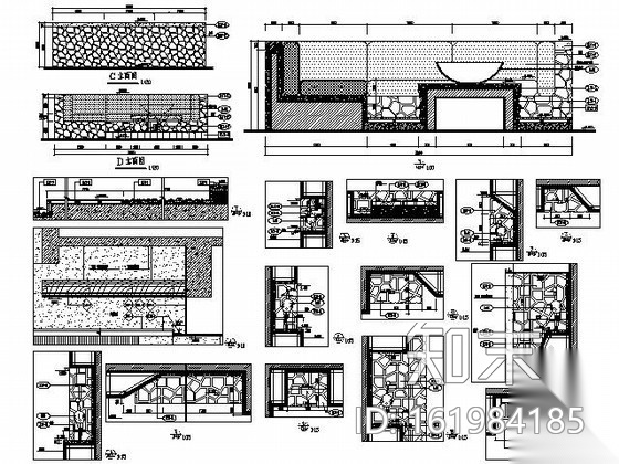 酒店露天休息区施工图cad施工图下载【ID:161984185】