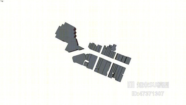 俯瞰图规划SU模型下载【ID:317889184】