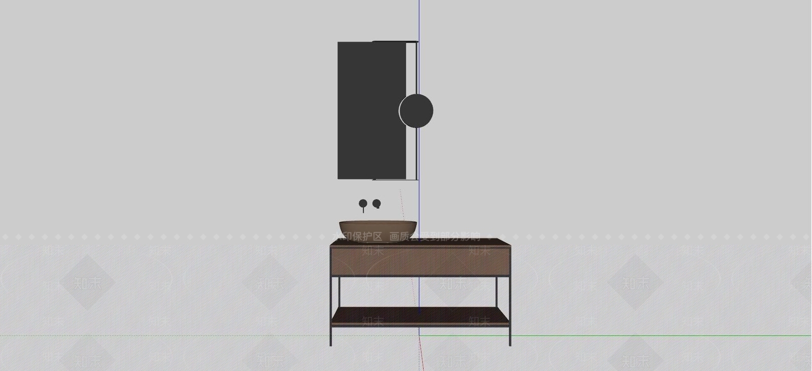 北欧洗手台SU模型下载【ID:1109566995】