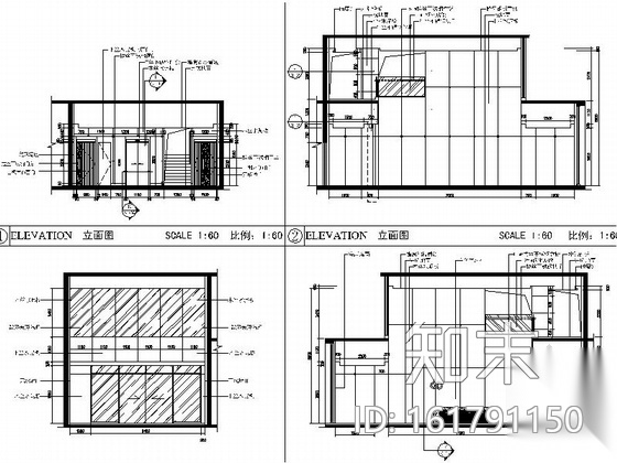 [江苏]现代全国性综合财产保险分公司办公空间装修施工图...cad施工图下载【ID:161791150】