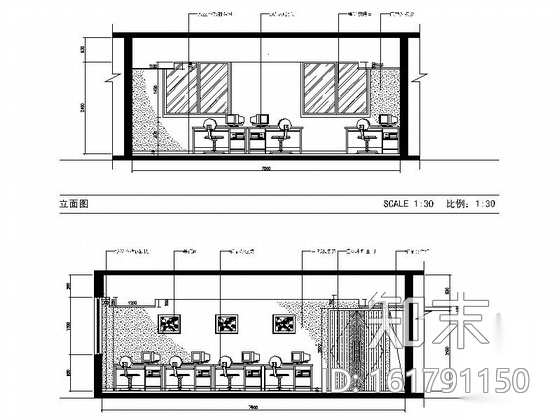 [江苏]现代全国性综合财产保险分公司办公空间装修施工图...cad施工图下载【ID:161791150】