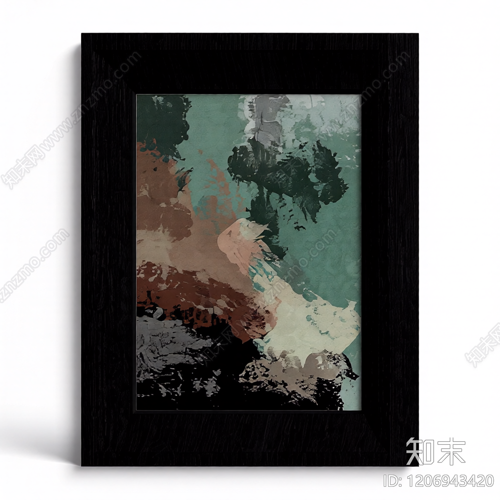 抽象画框装饰品3D模型下载【ID:1206943420】
