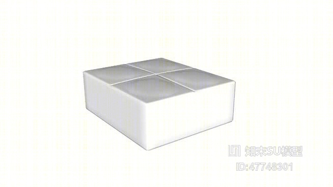 沙发凳SU模型下载【ID:47748301】