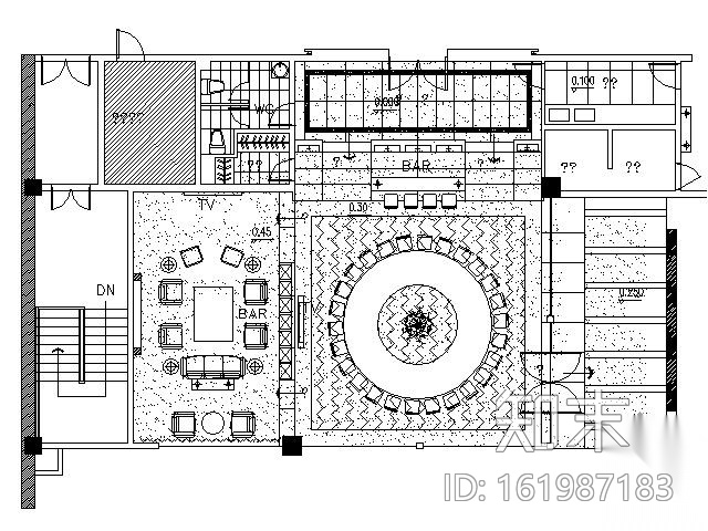五星酒店中餐大包房施工图cad施工图下载【ID:161987183】