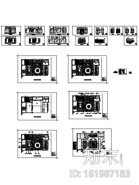 五星酒店中餐大包房施工图cad施工图下载【ID:161987183】