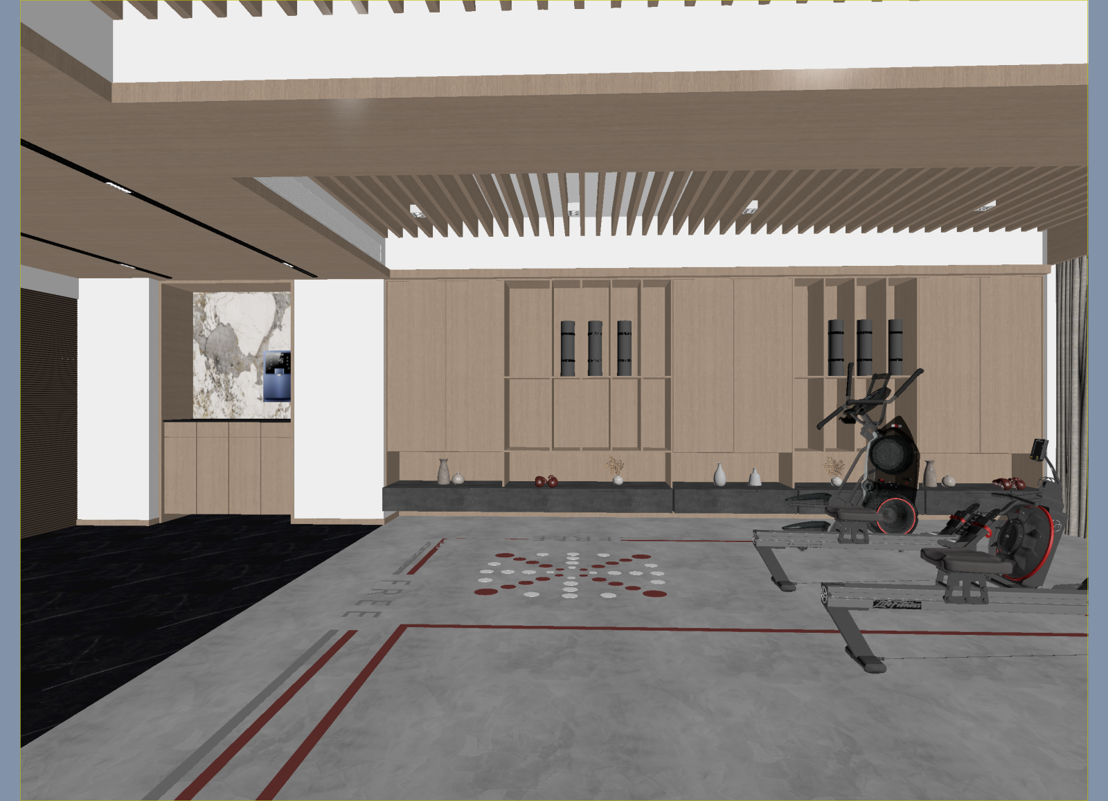 现代健身房3D模型下载【ID:1214269213】