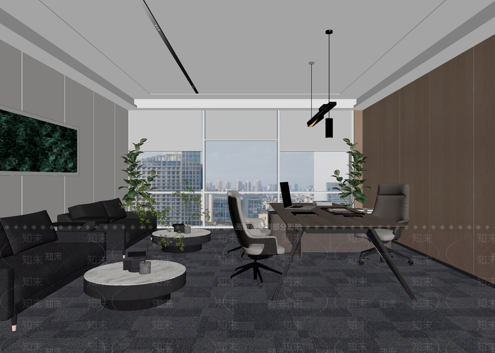 现代办公室3D模型下载【ID:1214665216】