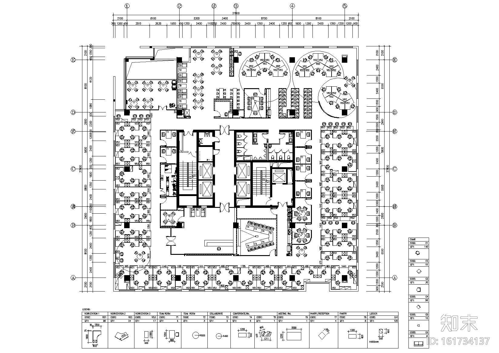 [成都]戴尔成都专卖店办公室施工图+效果图施工图下载【ID:161734137】