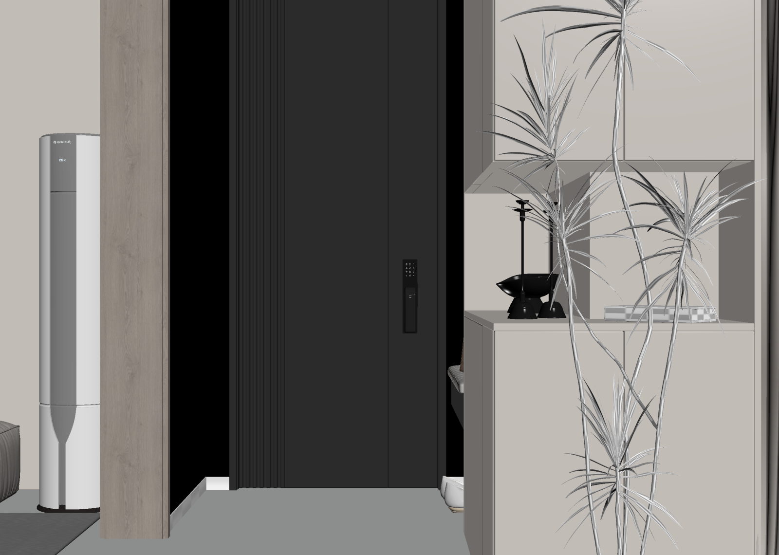 现代玄关3D模型下载【ID:1215174701】