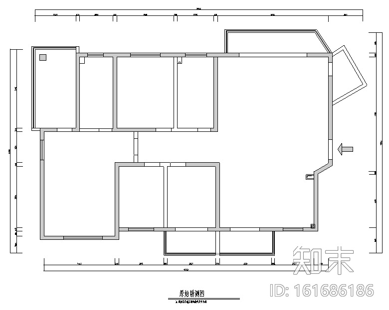 现代中式极简风三居室住宅空间设计施工图（附效果图）cad施工图下载【ID:161686186】