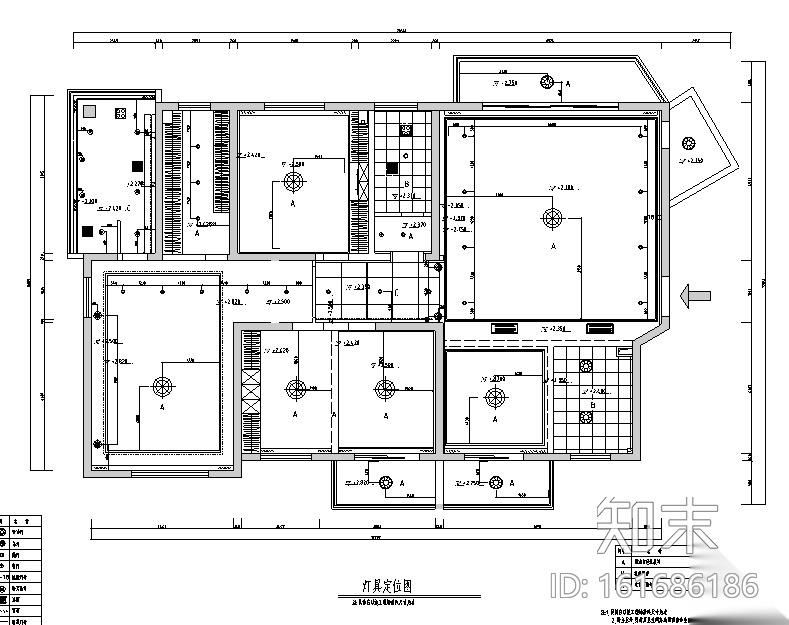 现代中式极简风三居室住宅空间设计施工图（附效果图）cad施工图下载【ID:161686186】