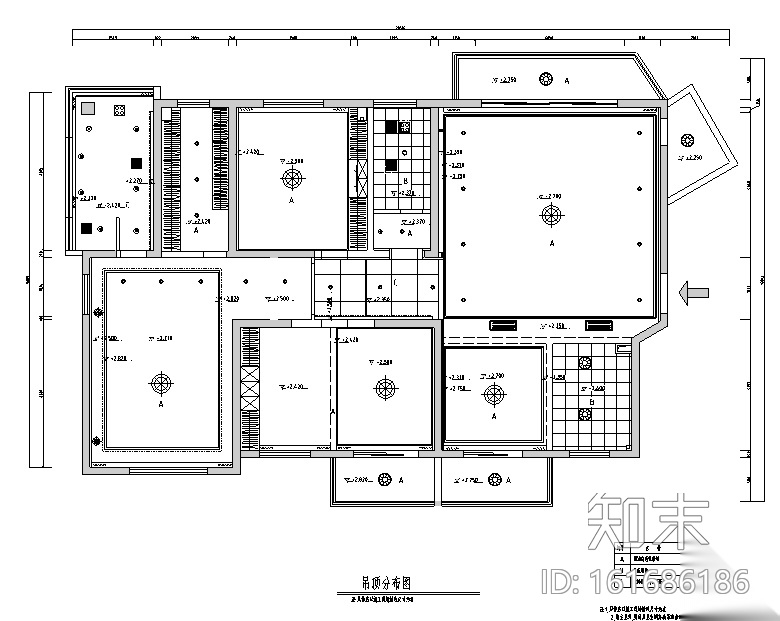 现代中式极简风三居室住宅空间设计施工图（附效果图）cad施工图下载【ID:161686186】