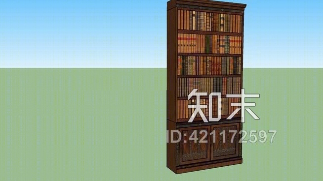 旧书架SU模型下载【ID:421172597】