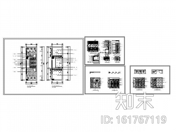办公层卫生间装修图cad施工图下载【ID:161767119】