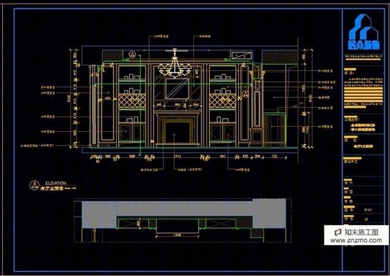 金域湾的欧式施工图cad施工图下载【ID:36893668】