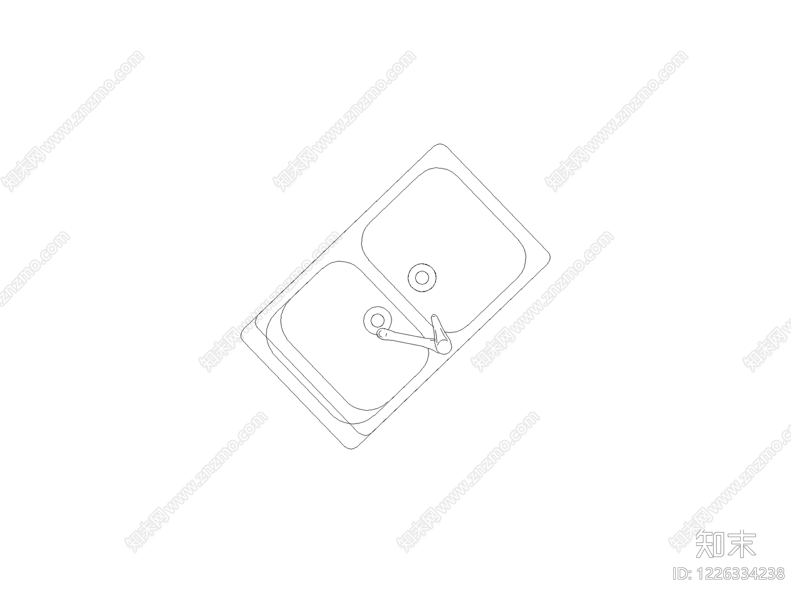 厨房设施cad施工图下载【ID:1226334238】