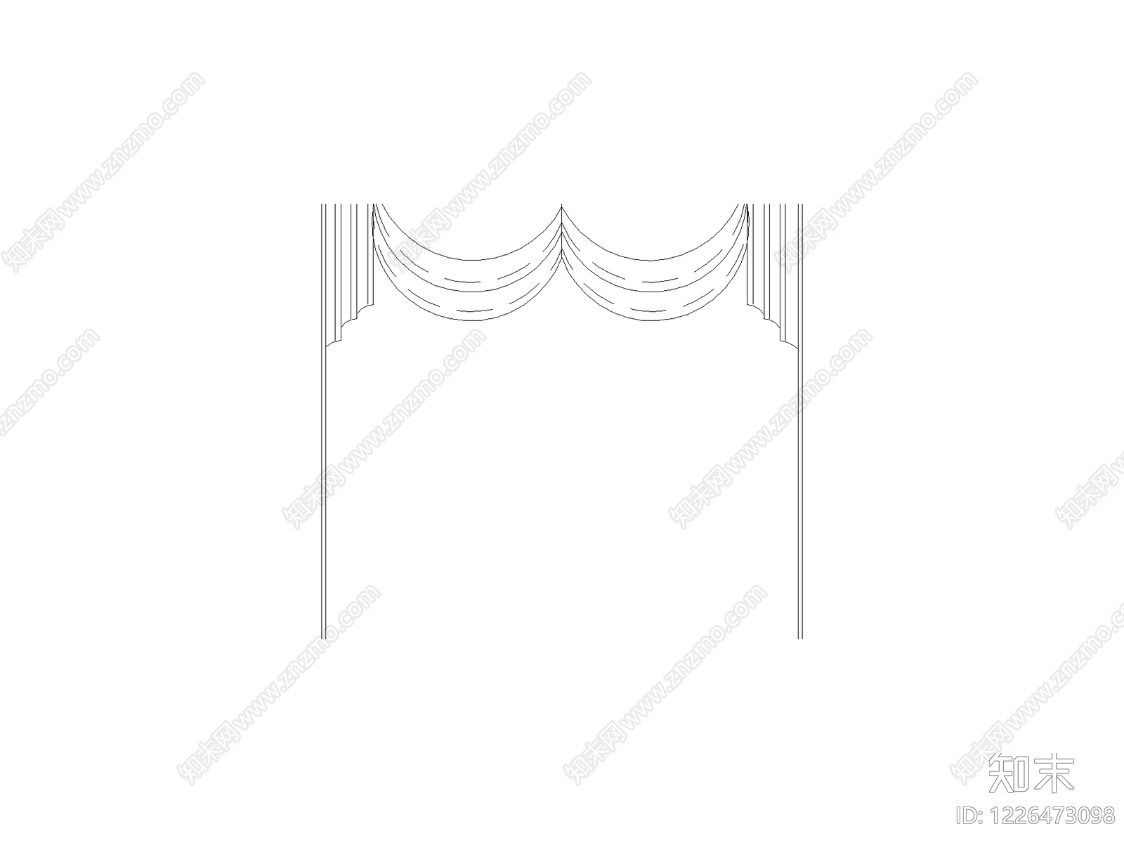 窗帘CAD图纸