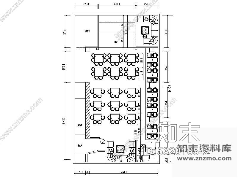 施工图某相声茶馆室内装修图含效果cad施工图下载【ID:532016542】