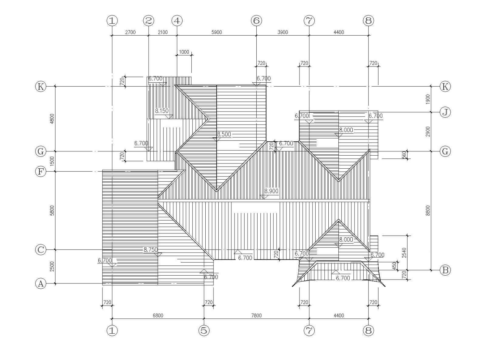 苏式江南二层别墅建筑施工图施工图下载【ID:151388125】