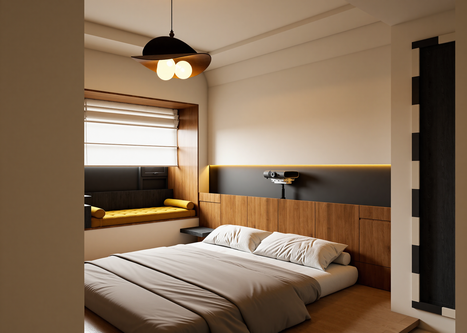 美式酒店客房3D模型下载【ID:1215192923】