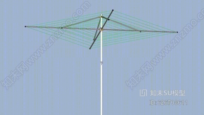 旋转晾衣机SU模型下载【ID:626708611】