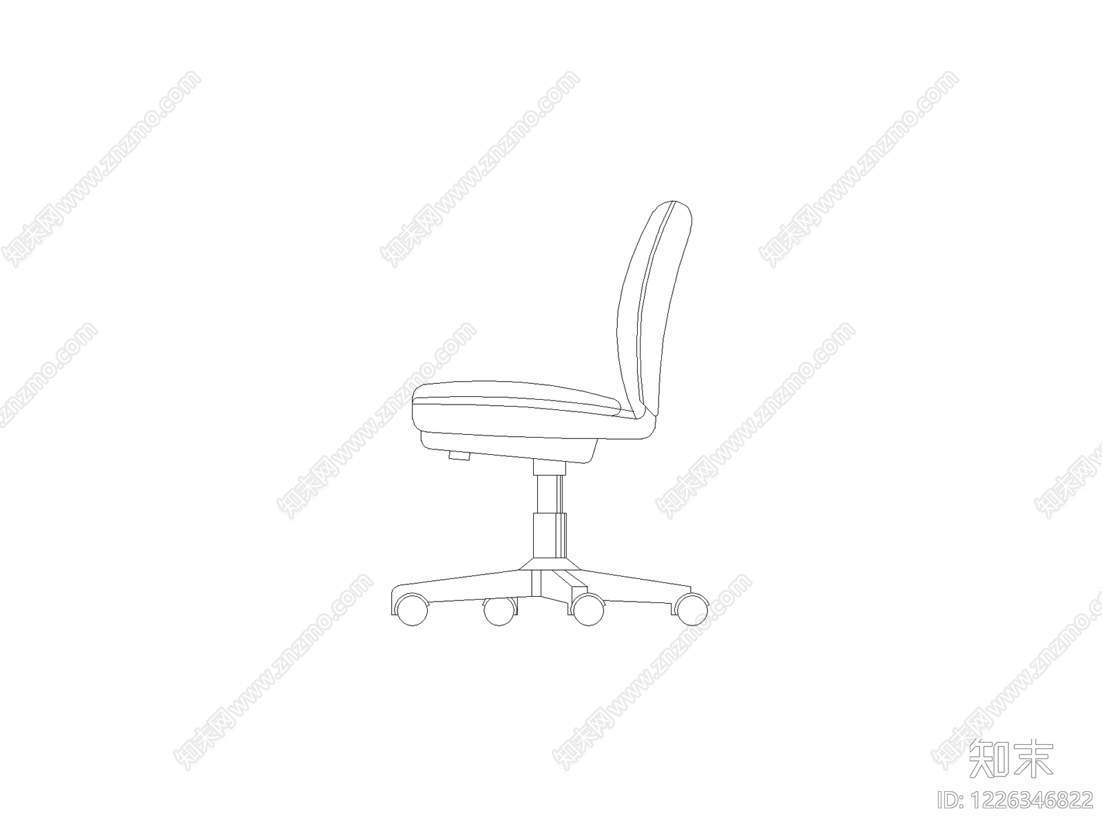 现代椅子CAD图纸