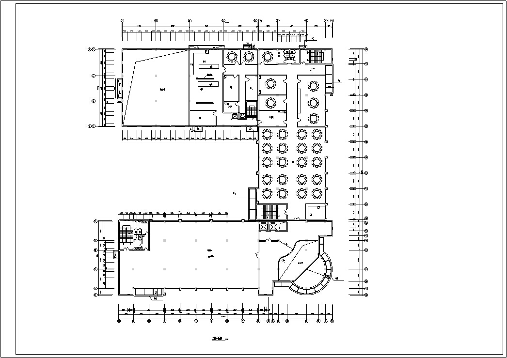 5套商务办公楼建筑设计施工图CADcad施工图下载【ID:149945119】