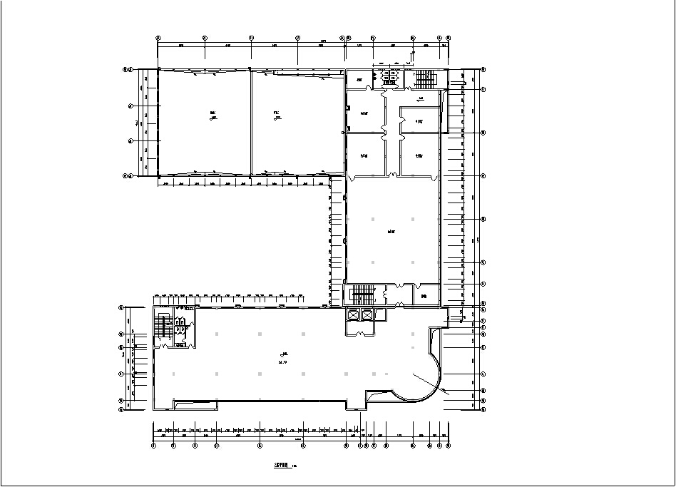 5套商务办公楼建筑设计施工图CADcad施工图下载【ID:149945119】