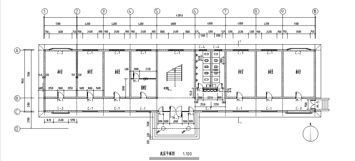 5套商务办公楼建筑设计施工图CADcad施工图下载【ID:149945119】