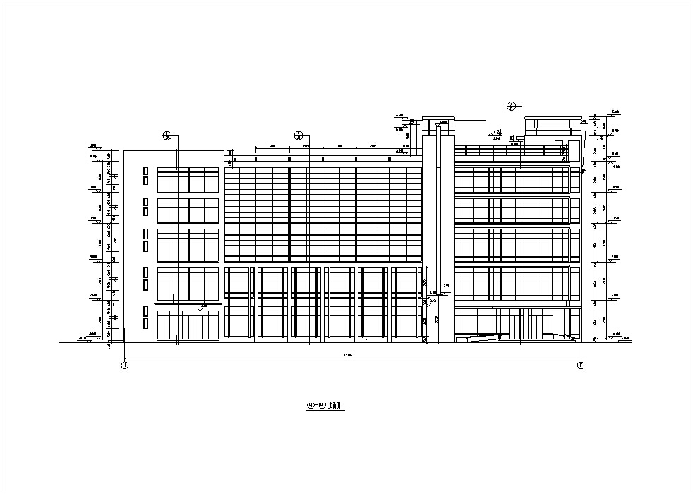 5套商务办公楼建筑设计施工图CADcad施工图下载【ID:149945119】