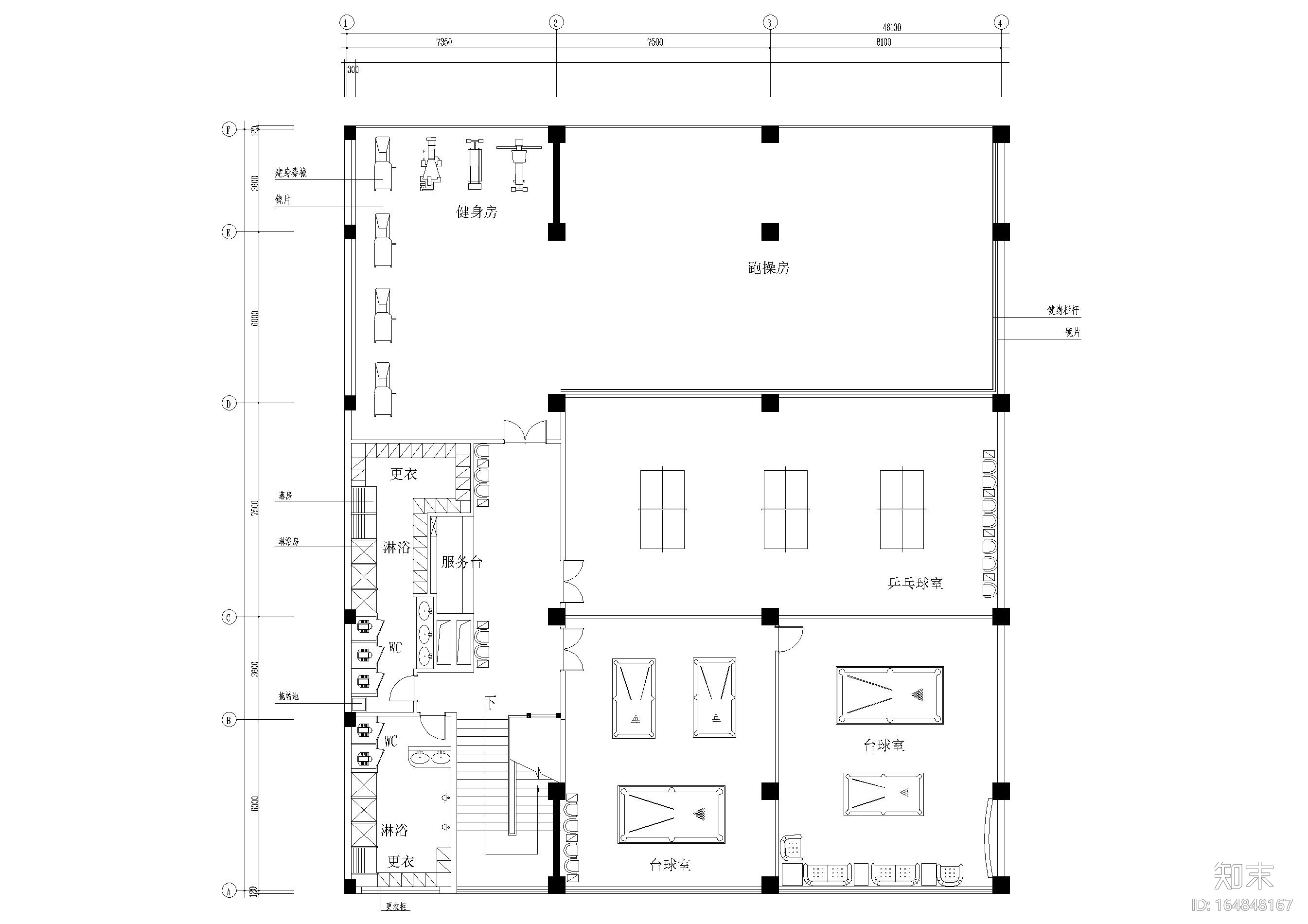 综合餐饮娱乐大都会室内装饰施工图cad施工图下载【ID:164848167】