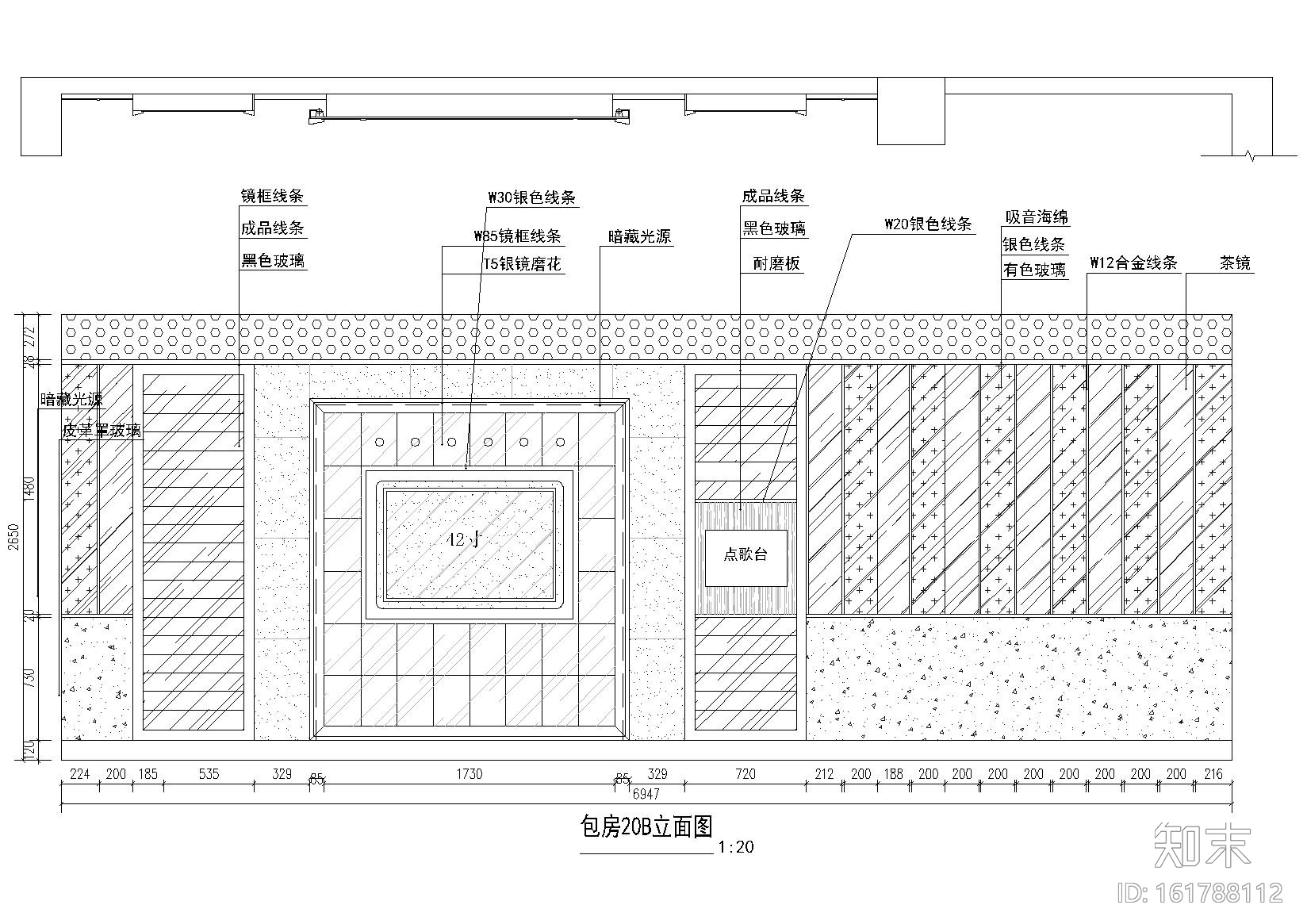 [四川]乐 ·​ 百度KTV室内装饰设计施工图cad施工图下载【ID:161788112】