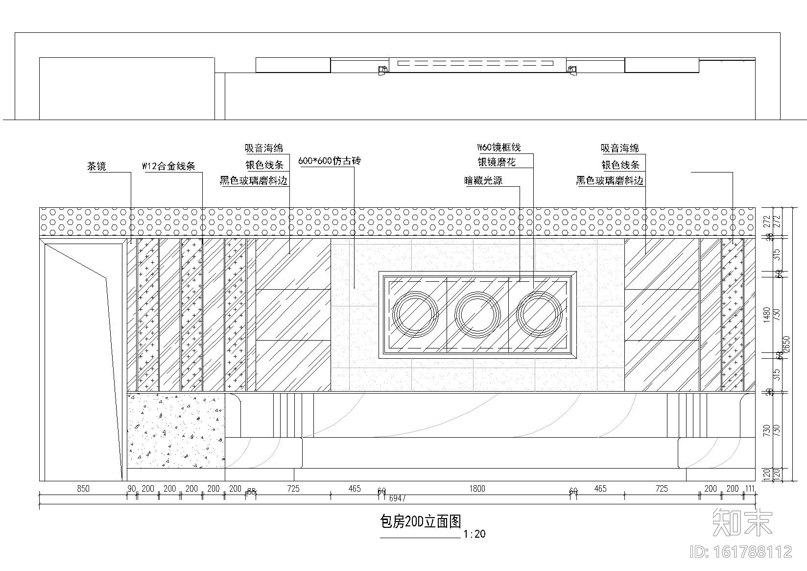 [四川]乐 ·​ 百度KTV室内装饰设计施工图cad施工图下载【ID:161788112】