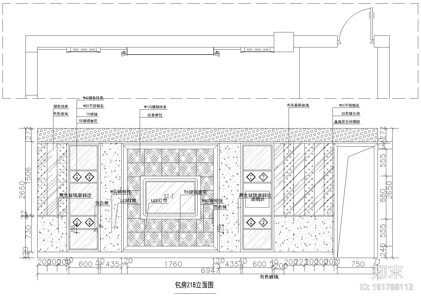 [四川]乐 ·​ 百度KTV室内装饰设计施工图cad施工图下载【ID:161788112】