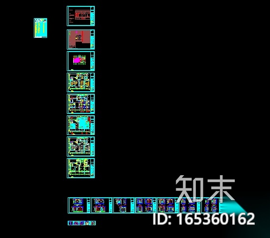 [上海]葛亚曦-上海绿地启东项目两居室洋房样板间施工...cad施工图下载【ID:165360162】