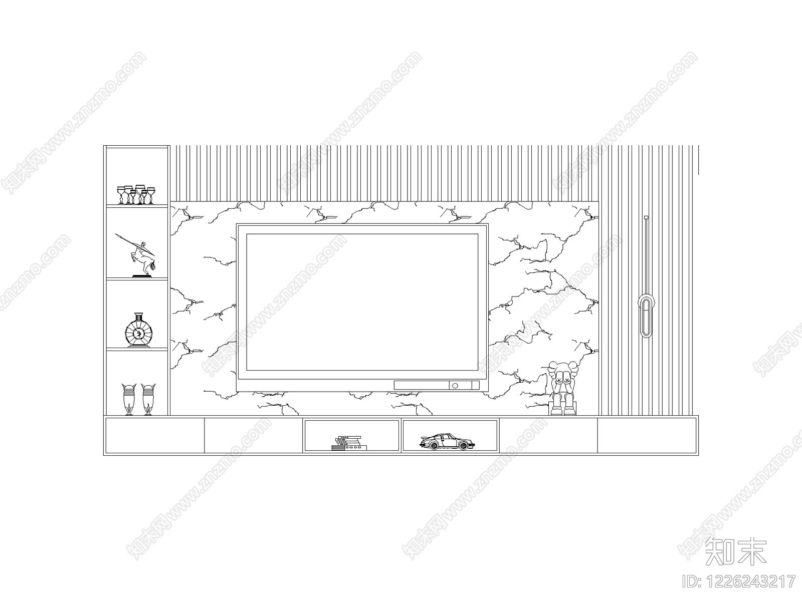 柜子cad施工图下载【ID:1226243217】