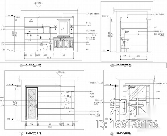 [江苏]知名设计师设计高档欧式风格别墅设计施工图(含效...cad施工图下载【ID:166170176】