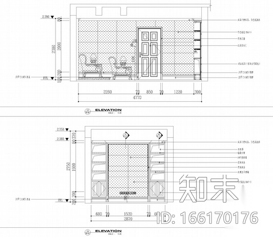 [江苏]知名设计师设计高档欧式风格别墅设计施工图(含效...cad施工图下载【ID:166170176】