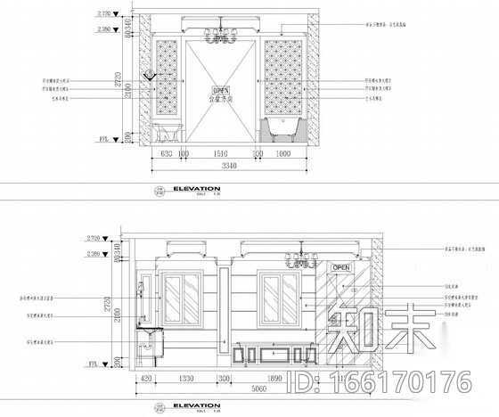 [江苏]知名设计师设计高档欧式风格别墅设计施工图(含效...cad施工图下载【ID:166170176】