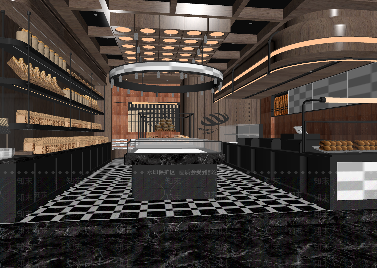 现代面包店3D模型下载【ID:1215146997】
