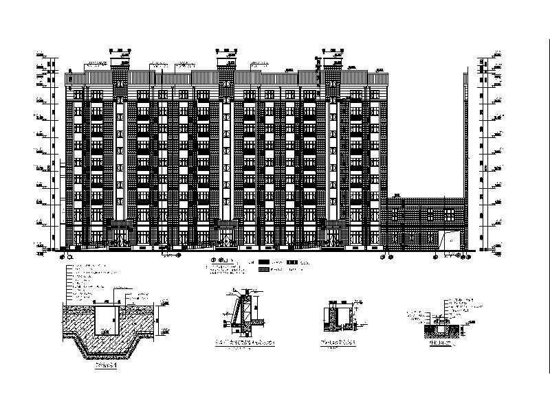 [宁夏]大型医院配套生活区商住两用楼施工图（含全专业图...cad施工图下载【ID:149782102】