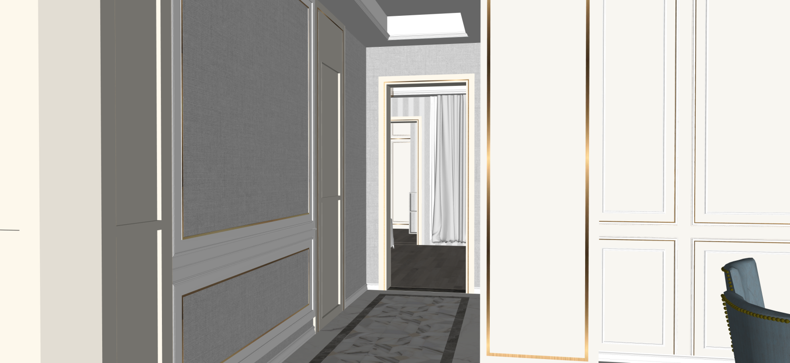 现代玄关SU模型下载【ID:1222162964】
