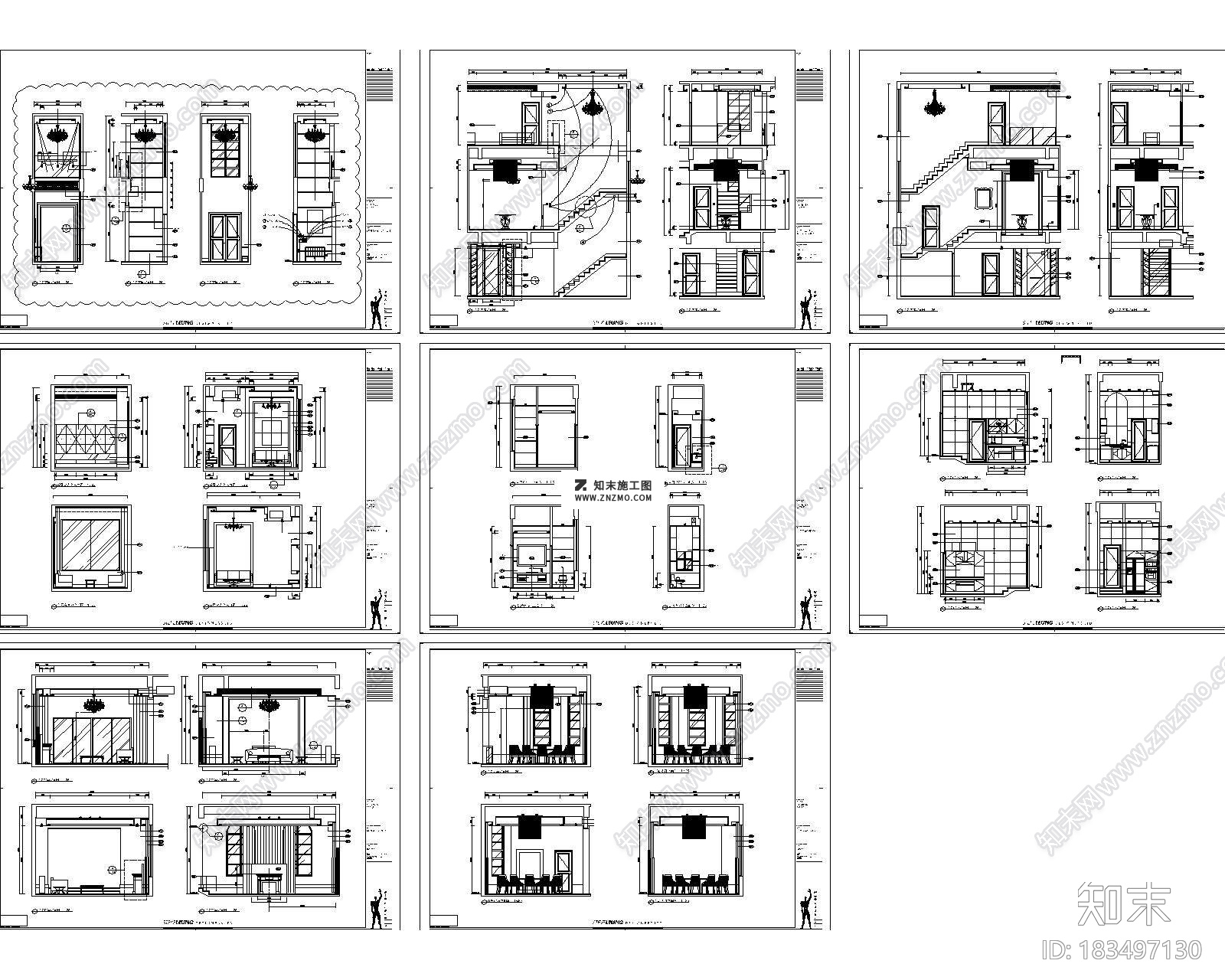 中山凯茵新城House施工图下载【ID:183497130】