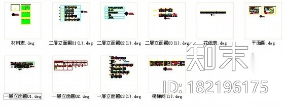 [唐山]精品奢华大复式全套施工图cad施工图下载【ID:182196175】