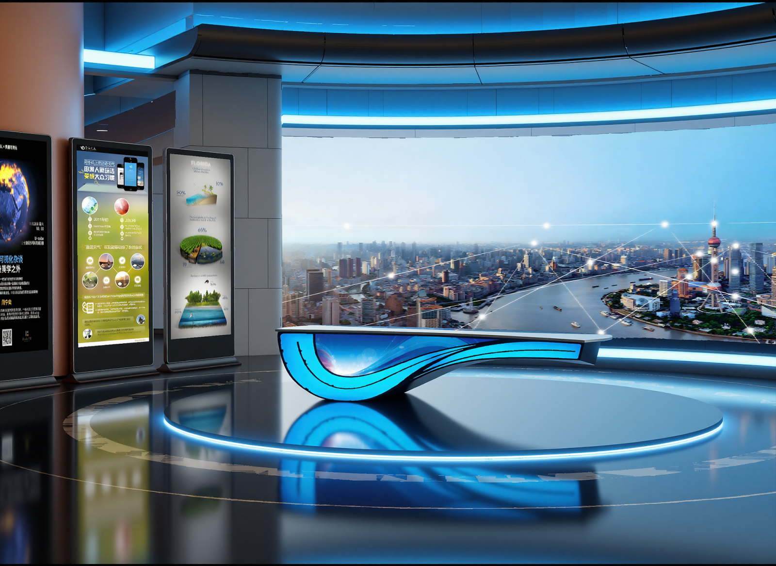 现代博览会舞台3D模型下载【ID:1215110528】