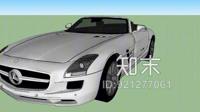 梅赛德斯-奔驰SLS跑车SU模型下载【ID:921277061】
