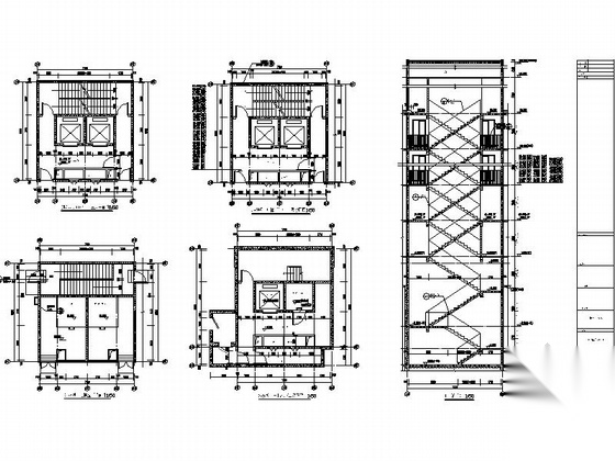 [西安]现代高层住宅带底商建筑施工图cad施工图下载【ID:167491197】